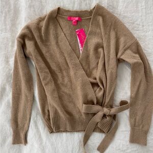 Lilly Pulitzer Tan Wrap Sweater